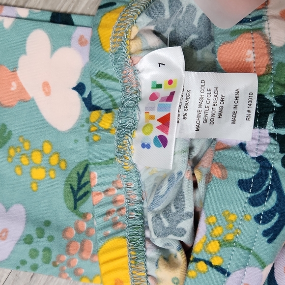 DotDotSmile Floral Leggings size 7 - Picture 3 of 3